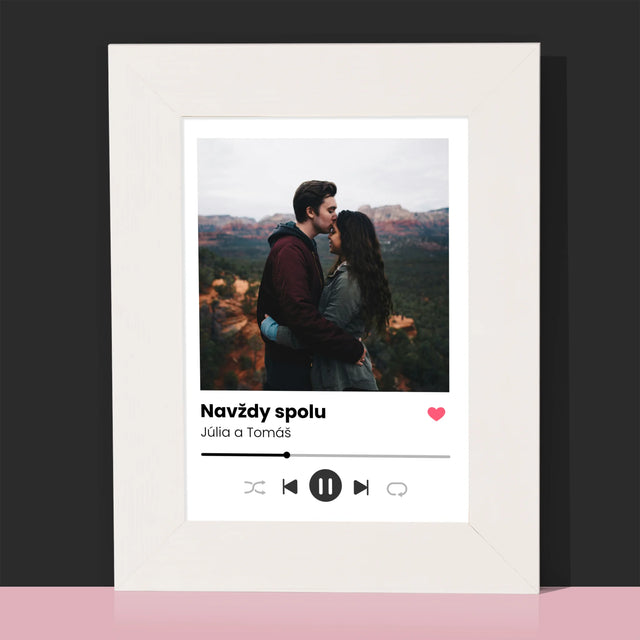 Fotografia A Podpis: Spotify S Tvojou Fotografiou - Rámček Na Fotografiu (Vertikálne)