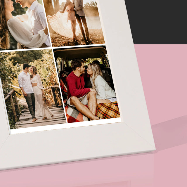 Fotokoláž: 4 Fotografie - Rámček Na Fotografiu (Vertikálne)