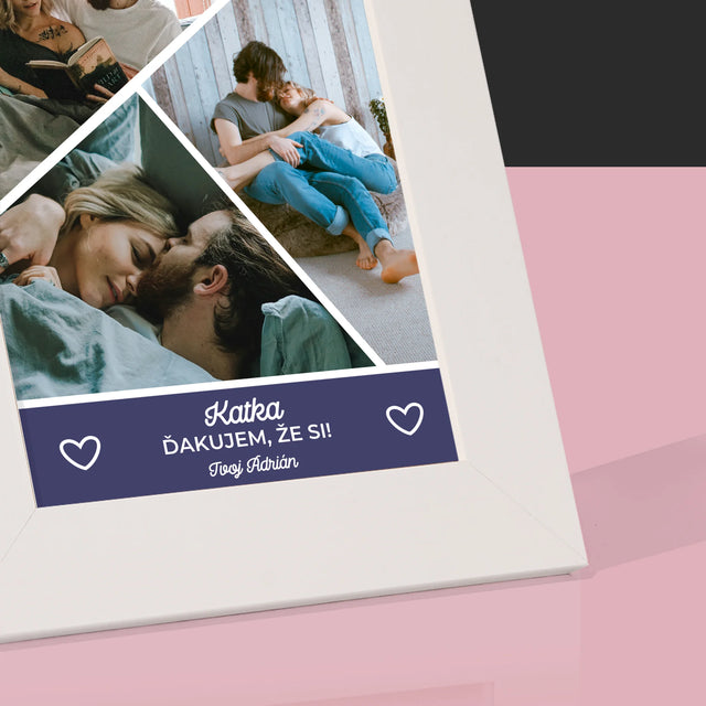 Fotokoláž: Ďakujem, Že Si - Rámček Na Fotografiu (Vertikálne)