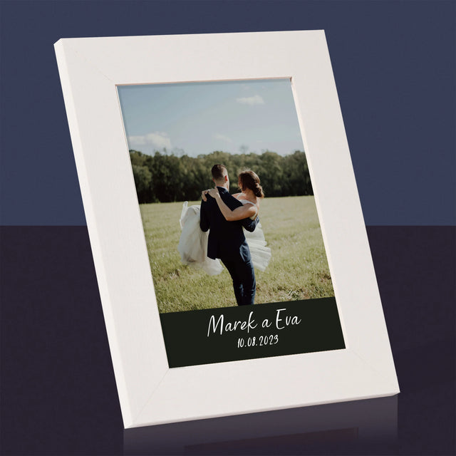 Fotografia A Podpis: Svadobná Fotografia - Rámček Na Fotografiu (Vertikálne)