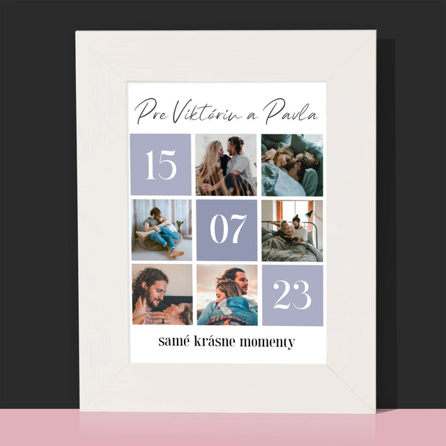Fotokoláž: Najlepšie Momenty - Rámček Na Fotografiu (Vertikálne)