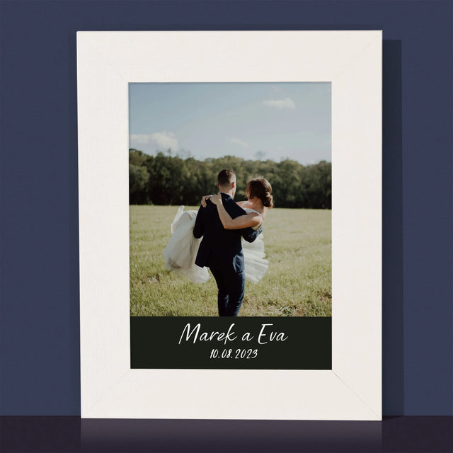 Fotografia A Podpis: Svadobná Fotografia - Rámček Na Fotografiu (Vertikálne)