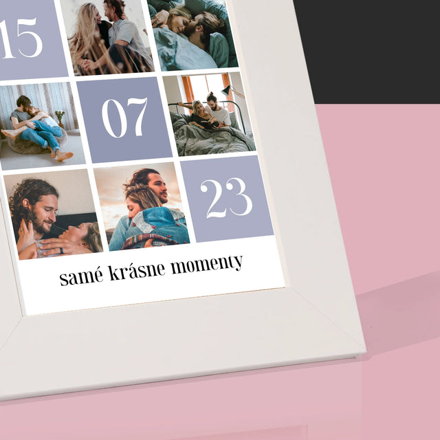 Fotokoláž: Najlepšie Momenty - Rámček Na Fotografiu (Vertikálne)