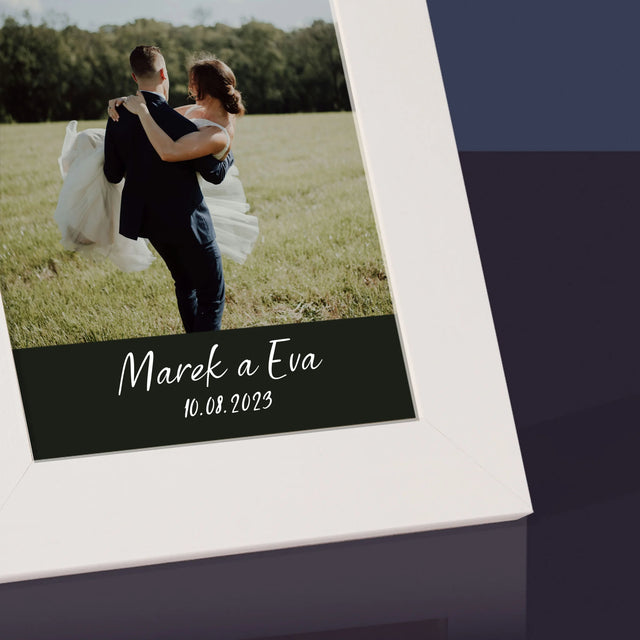 Fotografia A Podpis: Svadobná Fotografia - Rámček Na Fotografiu (Vertikálne)