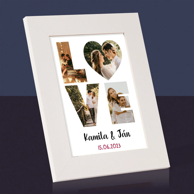 Slovo Z Fotografií: Love Z Tvojich Fotografií - Rámček Na Fotografiu (Vertikálne)