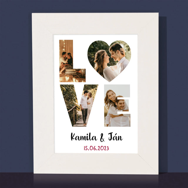 Slovo Z Fotografií: Love Z Tvojich Fotografií - Rámček Na Fotografiu (Vertikálne)