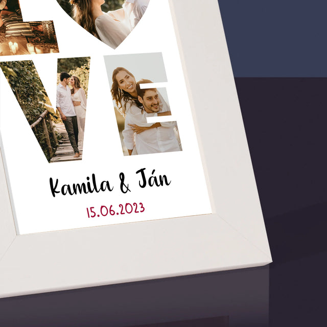 Slovo Z Fotografií: Love Z Tvojich Fotografií - Rámček Na Fotografiu (Vertikálne)