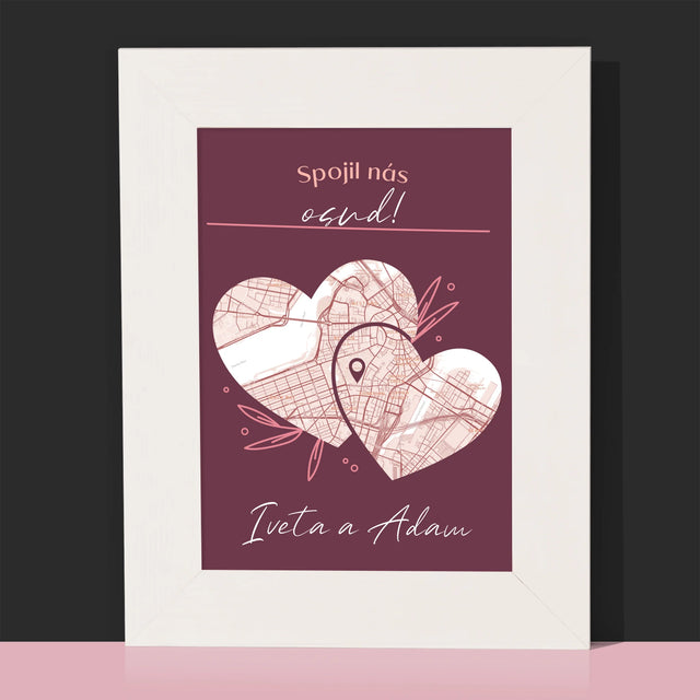 Mapa Mesta: Mapa Mesta: Osud - Rámček Na Fotografiu (Vertikálne)