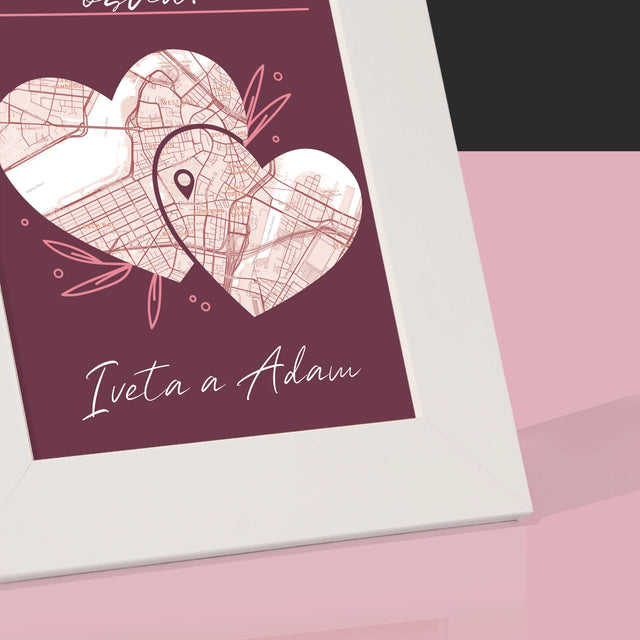 Mapa Mesta: Mapa Mesta: Osud - Rámček Na Fotografiu (Vertikálne)