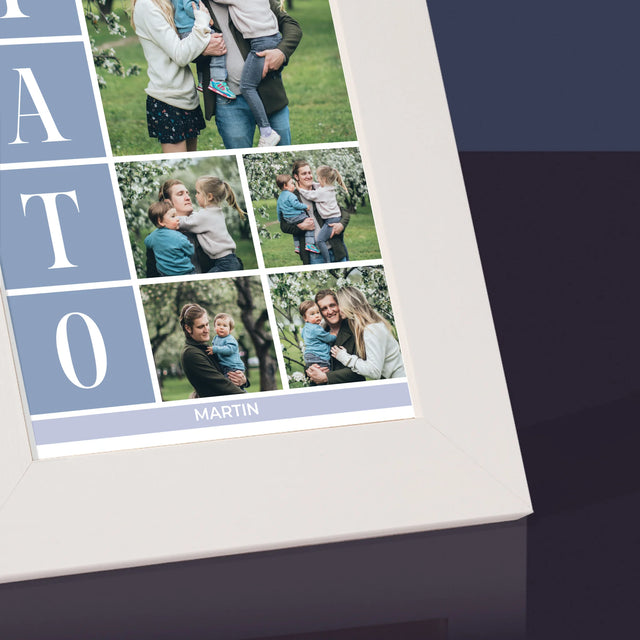 Fotokoláž: Najlepší Tato Koláž - Rámček Na Fotografiu (Vertikálne)