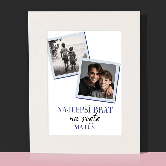 Fotokoláž: Najlepší Brat Na Svete - Rámček Na Fotografiu (Vertikálne)