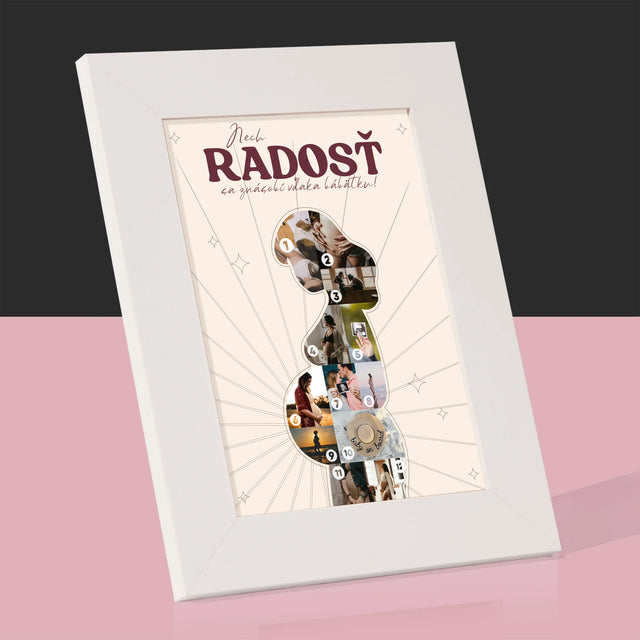 Tvar Z Fotografií: Radosť - Rámček Na Fotografiu (Vertikálne)