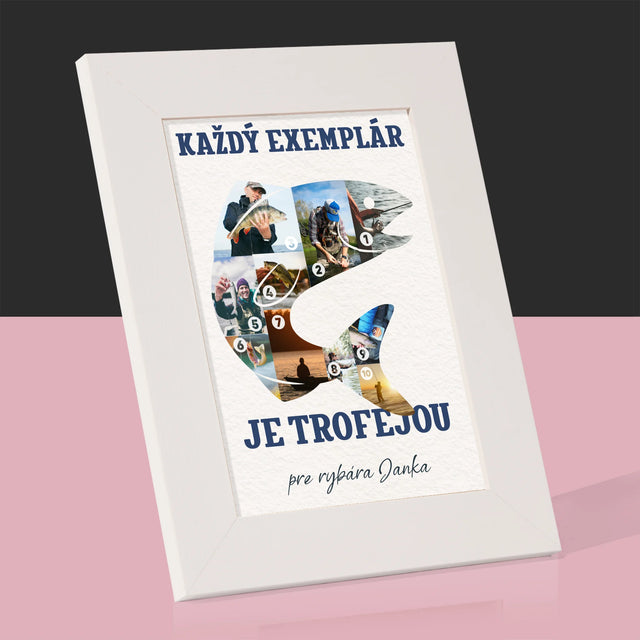 Tvar Z Fotografií: Exemplár Rybára - Rámček Na Fotografiu (Vertikálne)