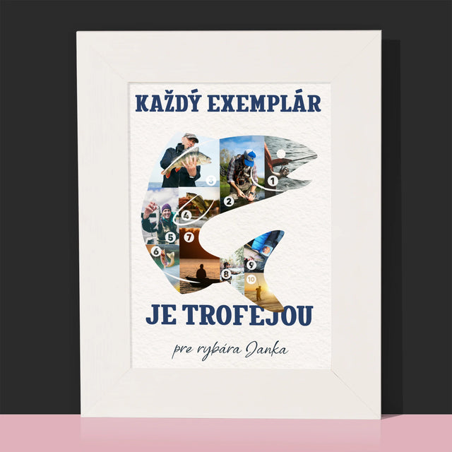 Tvar Z Fotografií: Exemplár Rybára - Rámček Na Fotografiu (Vertikálne)