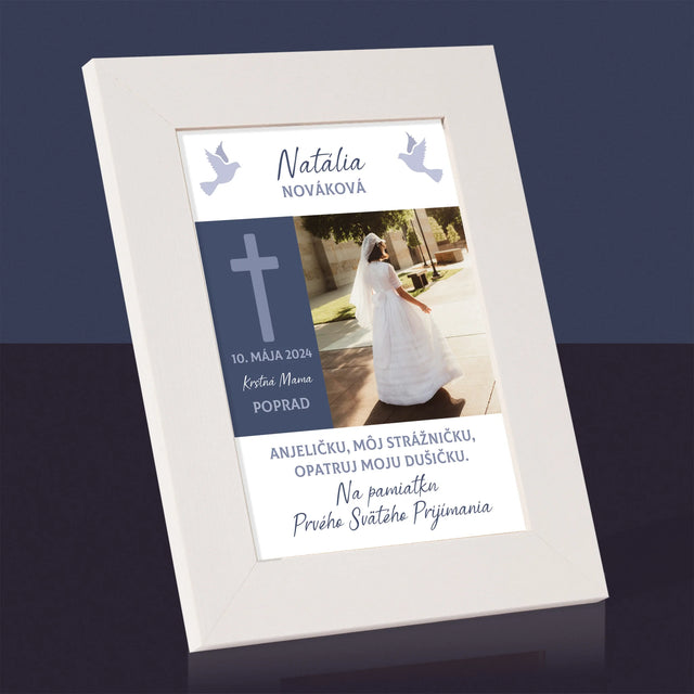 Fotografia A Podpis: Strážny Anjel 1. Sv Príjimanie - Rámček Na Fotografiu (Vertikálne)