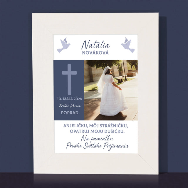 Fotografia A Podpis: Strážny Anjel 1. Sv Príjimanie - Rámček Na Fotografiu (Vertikálne)