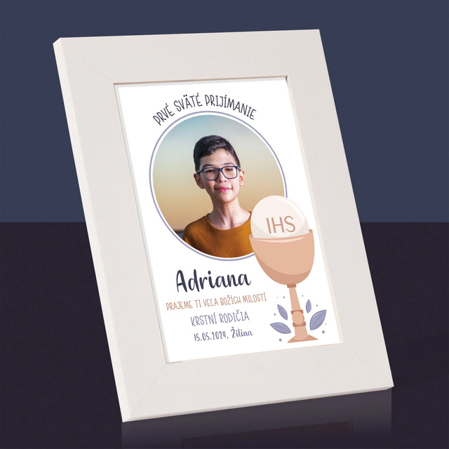 Fotografia A Podpis: Prvé Sväté Prijímanie - Rámček Na Fotografiu (Vertikálne)