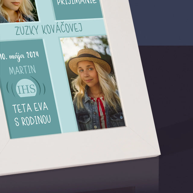 Fotokoláž: Prvé Sväté Prijímanie - Rámček Na Fotografiu (Vertikálne)