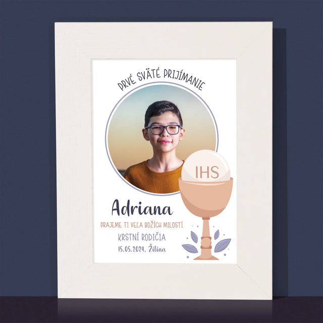 Fotografia A Podpis: Prvé Sväté Prijímanie - Rámček Na Fotografiu (Vertikálne)