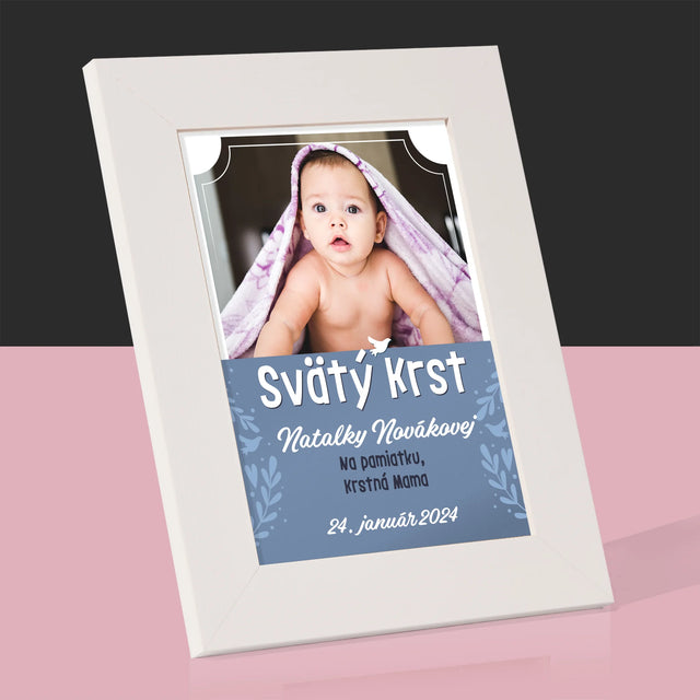 Fotografia A Podpis: Svätý Krst - Rámček Na Fotografiu (Vertikálne)