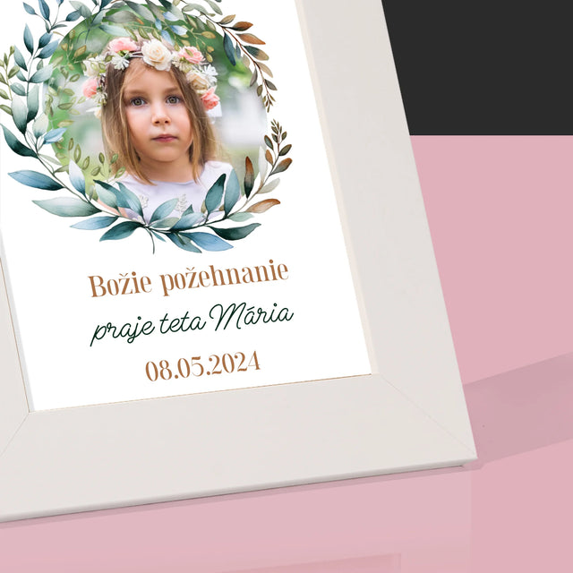 Fotografia A Podpis: V Deň I. Svätého Prijímania - Rámček Na Fotografiu (Vertikálne)