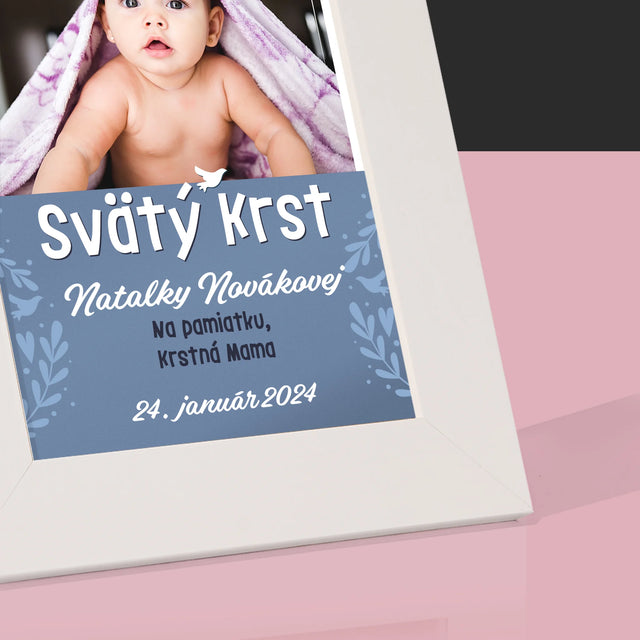 Fotografia A Podpis: Svätý Krst - Rámček Na Fotografiu (Vertikálne)