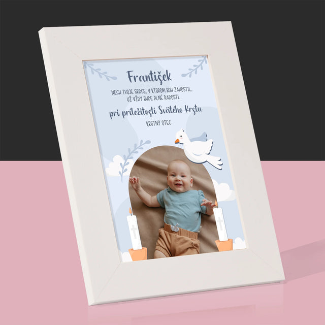 Fotografia A Podpis: Pri Príležitosti Svätého Krstu - Rámček Na Fotografiu (Vertikálne)