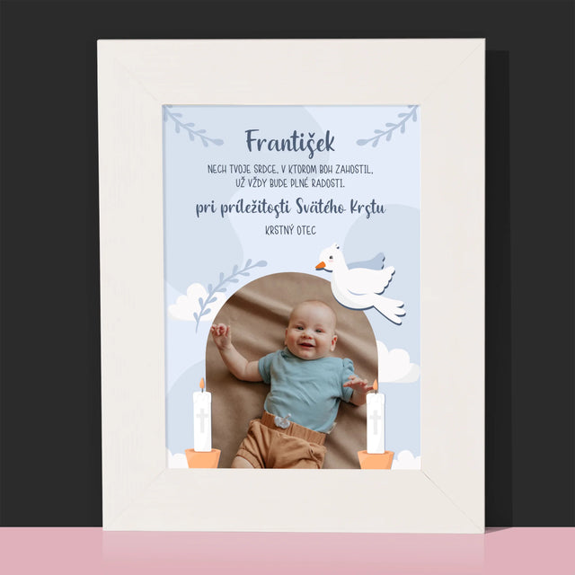 Fotografia A Podpis: Pri Príležitosti Svätého Krstu - Rámček Na Fotografiu (Vertikálne)