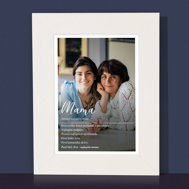 Fotografia A Podpis: Mama Definícia - Rámček Na Fotografiu (Vertikálne)