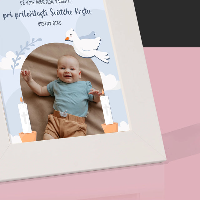 Fotografia A Podpis: Pri Príležitosti Svätého Krstu - Rámček Na Fotografiu (Vertikálne)