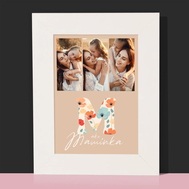 Fotokoláž: M Ako Maminka - Rámček Na Fotografiu (Vertikálne)