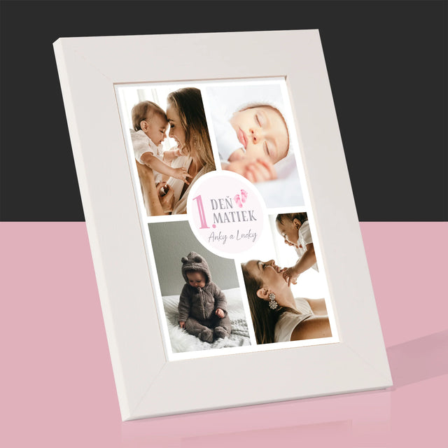 Fotokoláž: Prvý Deň Matiek - Rámček Na Fotografiu (Vertikálne)