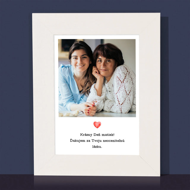 Fotografia A Podpis: Pohľadnica Pre Mamu - Rámček Na Fotografiu (Vertikálne)