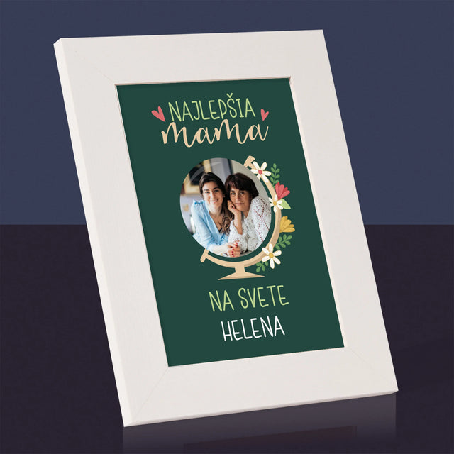 Fotografia A Podpis: Najlepšia Mama Svet - Rámček Na Fotografiu (Vertikálne)