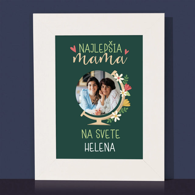 Fotografia A Podpis: Najlepšia Mama Svet - Rámček Na Fotografiu (Vertikálne)