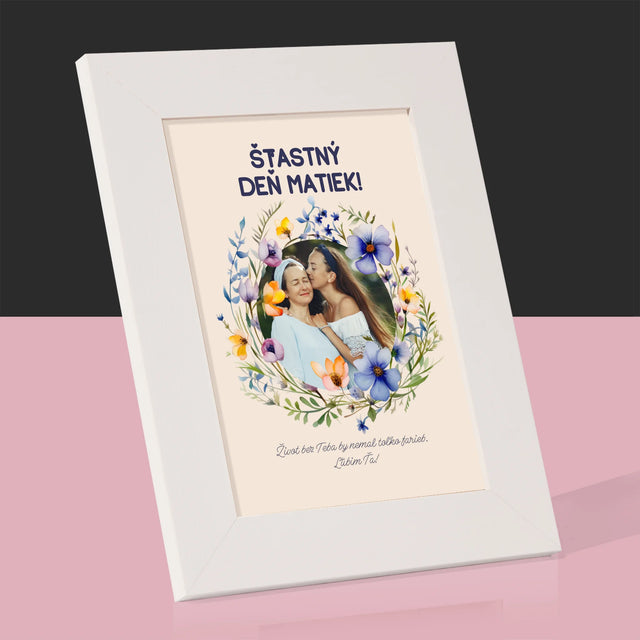 Fotografia A Podpis: Šťastný Deň Matiek - Rámček Na Fotografiu (Vertikálne)