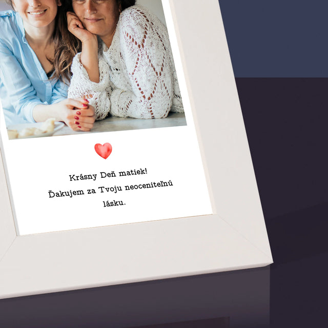 Fotografia A Podpis: Pohľadnica Pre Mamu - Rámček Na Fotografiu (Vertikálne)