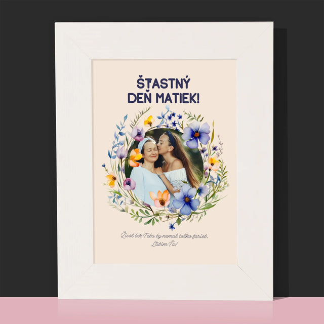 Fotografia A Podpis: Šťastný Deň Matiek - Rámček Na Fotografiu (Vertikálne)