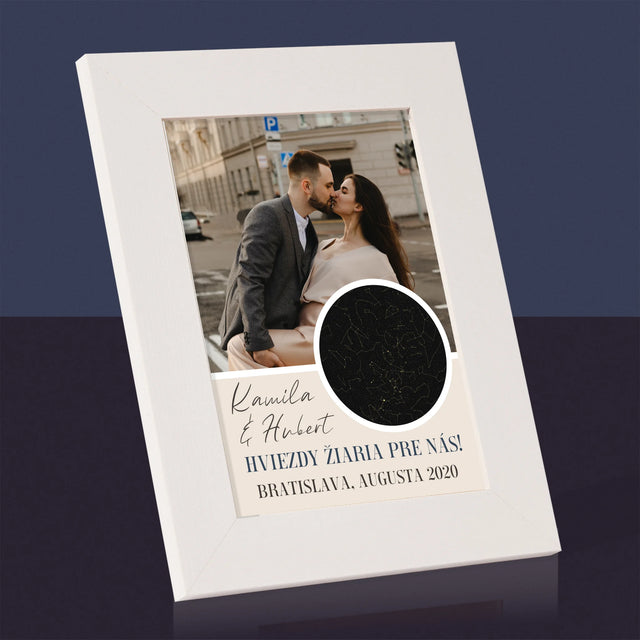 Mapa Hviezd: Hviezdy Žiaria Pre Nás - Rámček Na Fotografiu (Vertikálne)