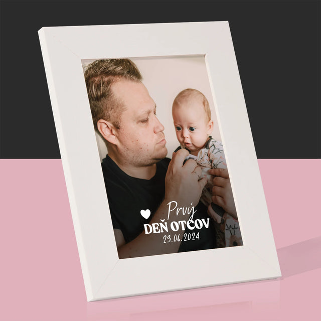 Fotografia A Podpis: Prvý Deň Otcov - Rámček Na Fotografiu (Vertikálne)