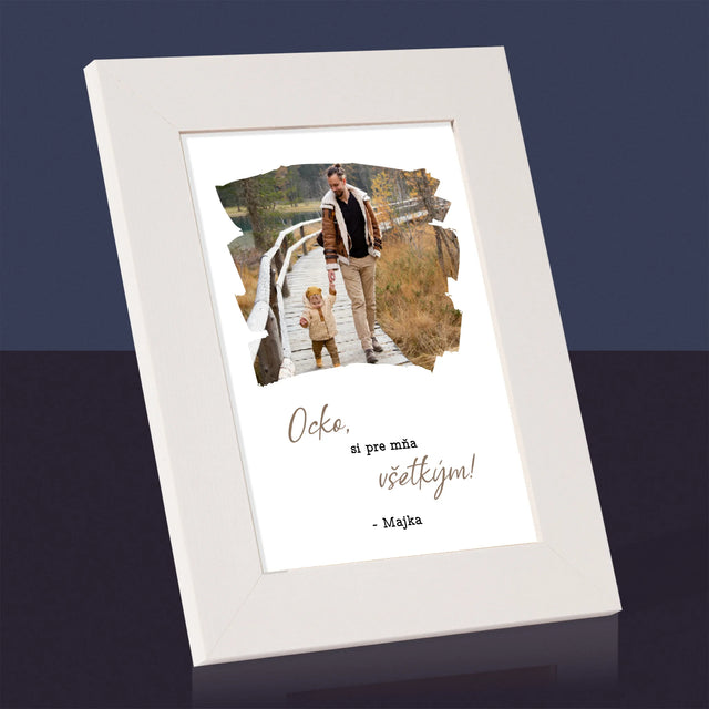 Fotografia A Podpis: Pohľadnica Pre Ocka - Rámček Na Fotografiu (Vertikálne)