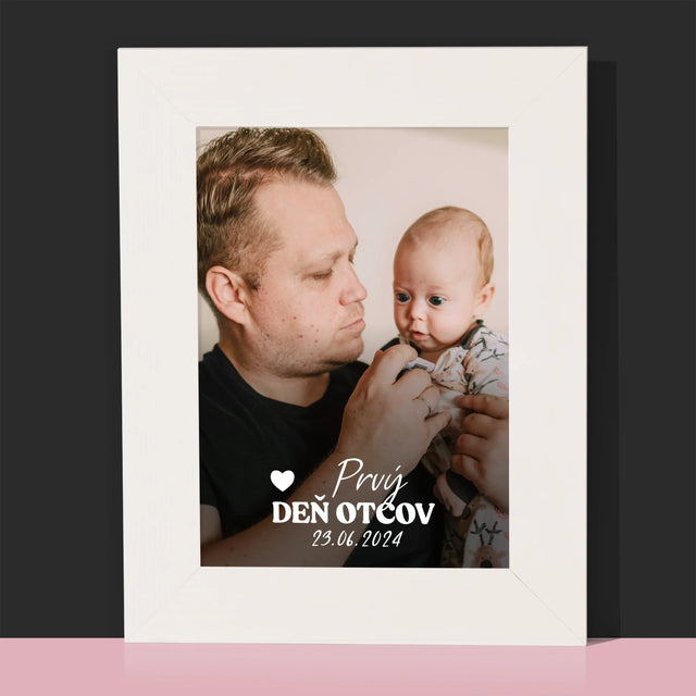 Fotografia A Podpis: Prvý Deň Otcov - Rámček Na Fotografiu (Vertikálne)