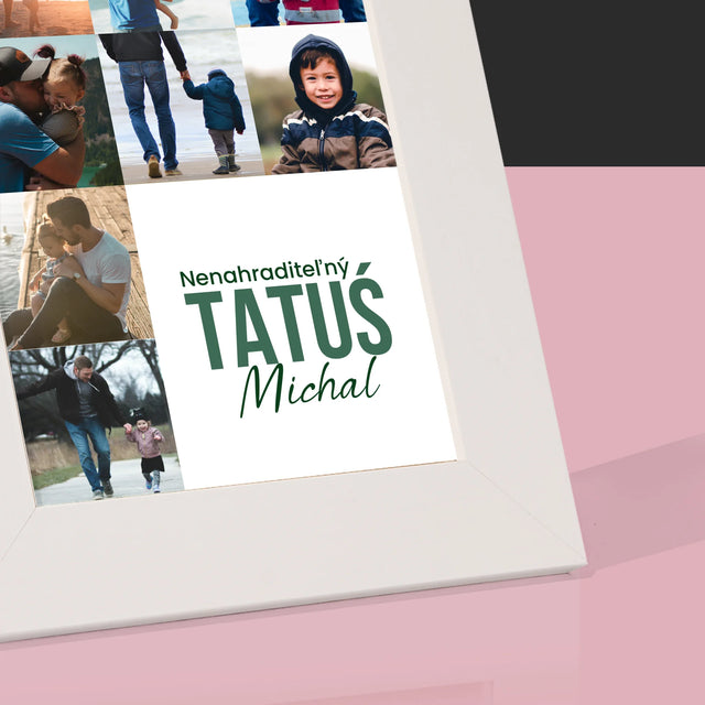 Fotokoláž: Nenahraditeľný Otecko - Rámček Na Fotografiu (Vertikálne)