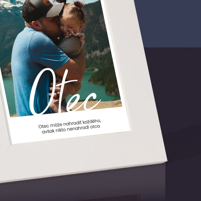 Fotografia A Podpis: Nenahraditeľný Otecko Priania - Rámček Na Fotografiu (Vertikálne)