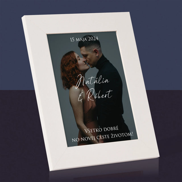 Fotografia A Podpis: Svadobná Fotografia Priania - Rámček Na Fotografiu (Vertikálne)