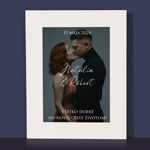 Fotografia A Podpis: Svadobná Fotografia Priania - Rámček Na Fotografiu (Vertikálne)