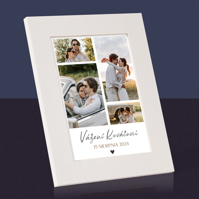 Fotokoláž: Vážení - Rámček Na Fotografiu (Vertikálne)