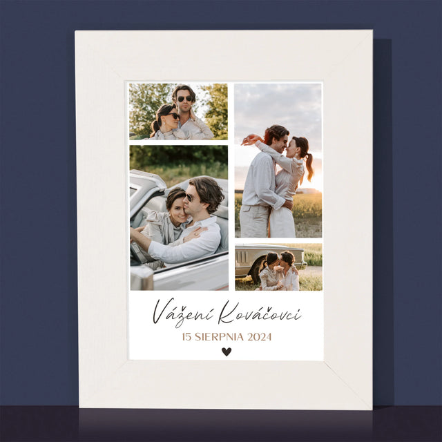 Fotokoláž: Vážení - Rámček Na Fotografiu (Vertikálne)