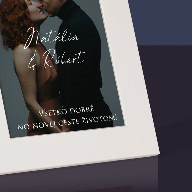 Fotografia A Podpis: Svadobná Fotografia Priania - Rámček Na Fotografiu (Vertikálne)