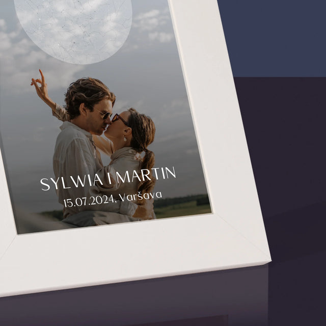 Mapa Hviezd: Svadba - Rámček Na Fotografiu (Vertikálne)